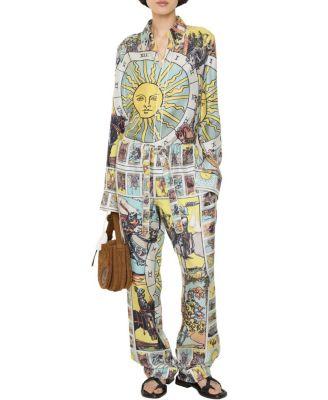 Tarot Silk Pyjama Trousers by BURBERRY