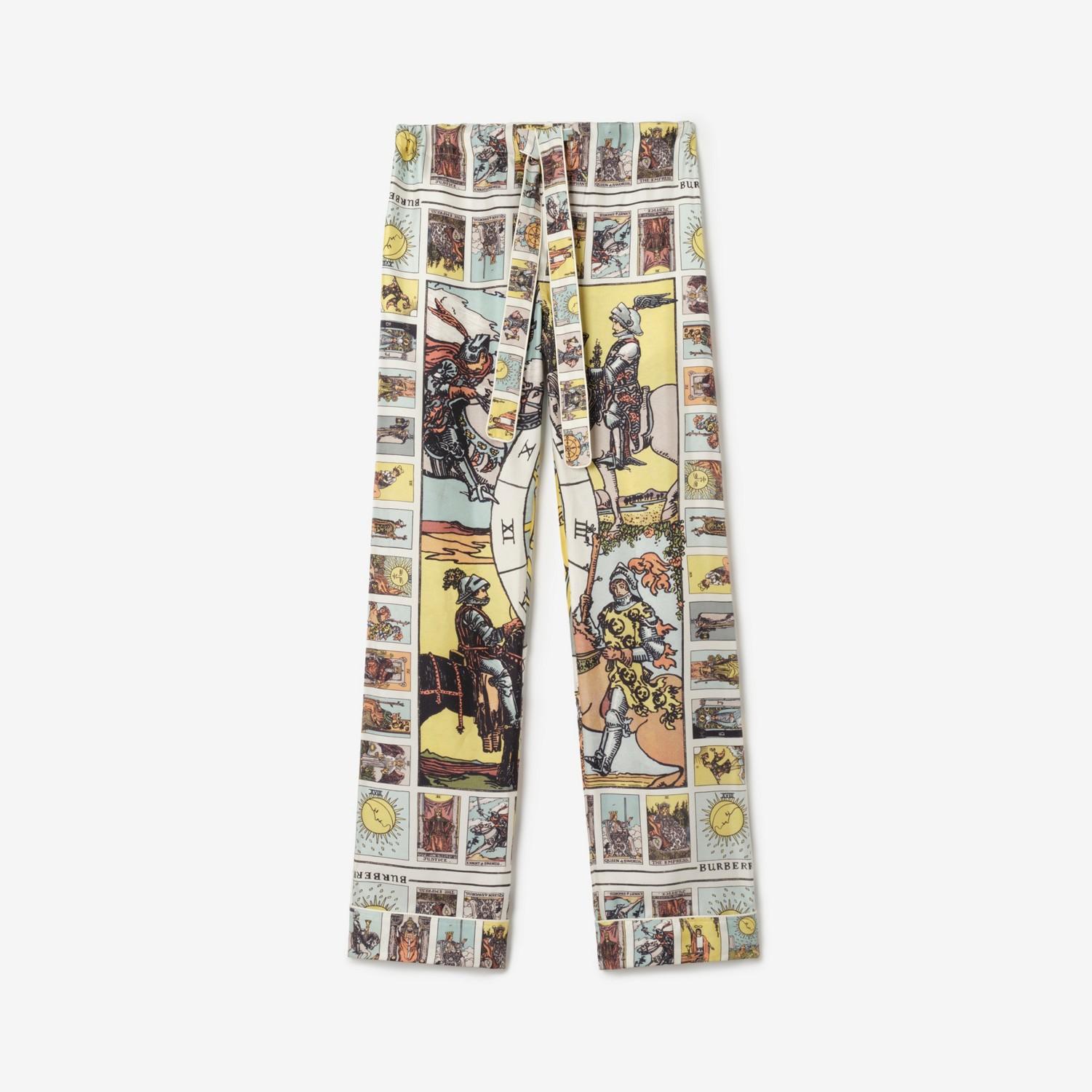 Tarot Silk Pyjama Trousers by BURBERRY