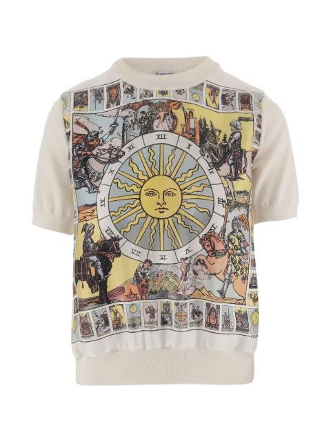 Tarot-print crew-neck T-shirt by BURBERRY