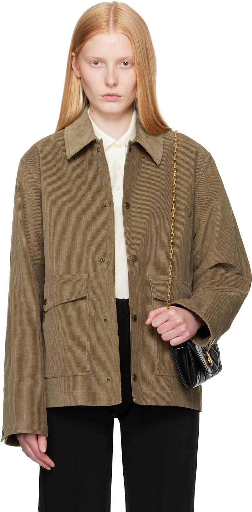 Taupe Corduroy Jacket by BURBERRY