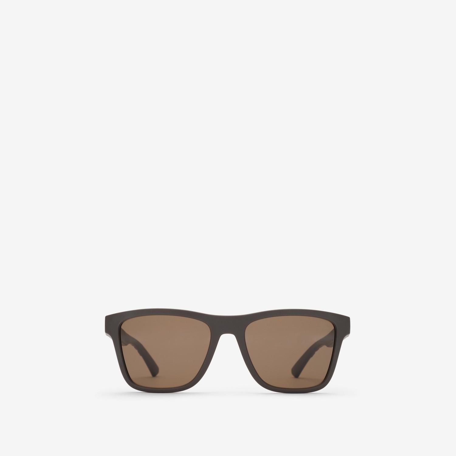 Textured Check Square Sunglasses by BURBERRY