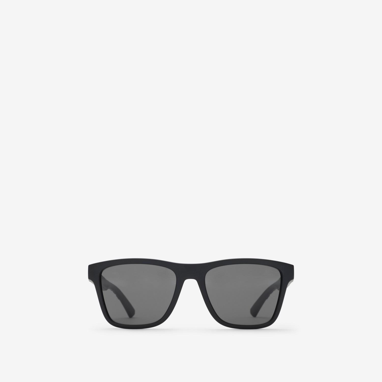 Textured Check Square Sunglasses by BURBERRY