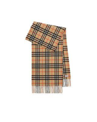 The Large Classic Cashmere Scarf in Check by BURBERRY
