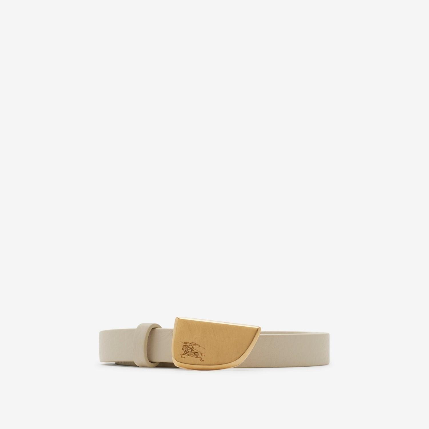 Thin Leather Shield Belt by BURBERRY