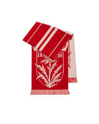 Thistle Shield Wool Scarf by BURBERRY