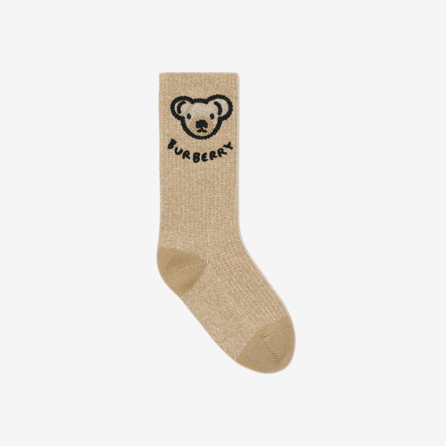 Thomas Bear Wool Blend Socks by BURBERRY