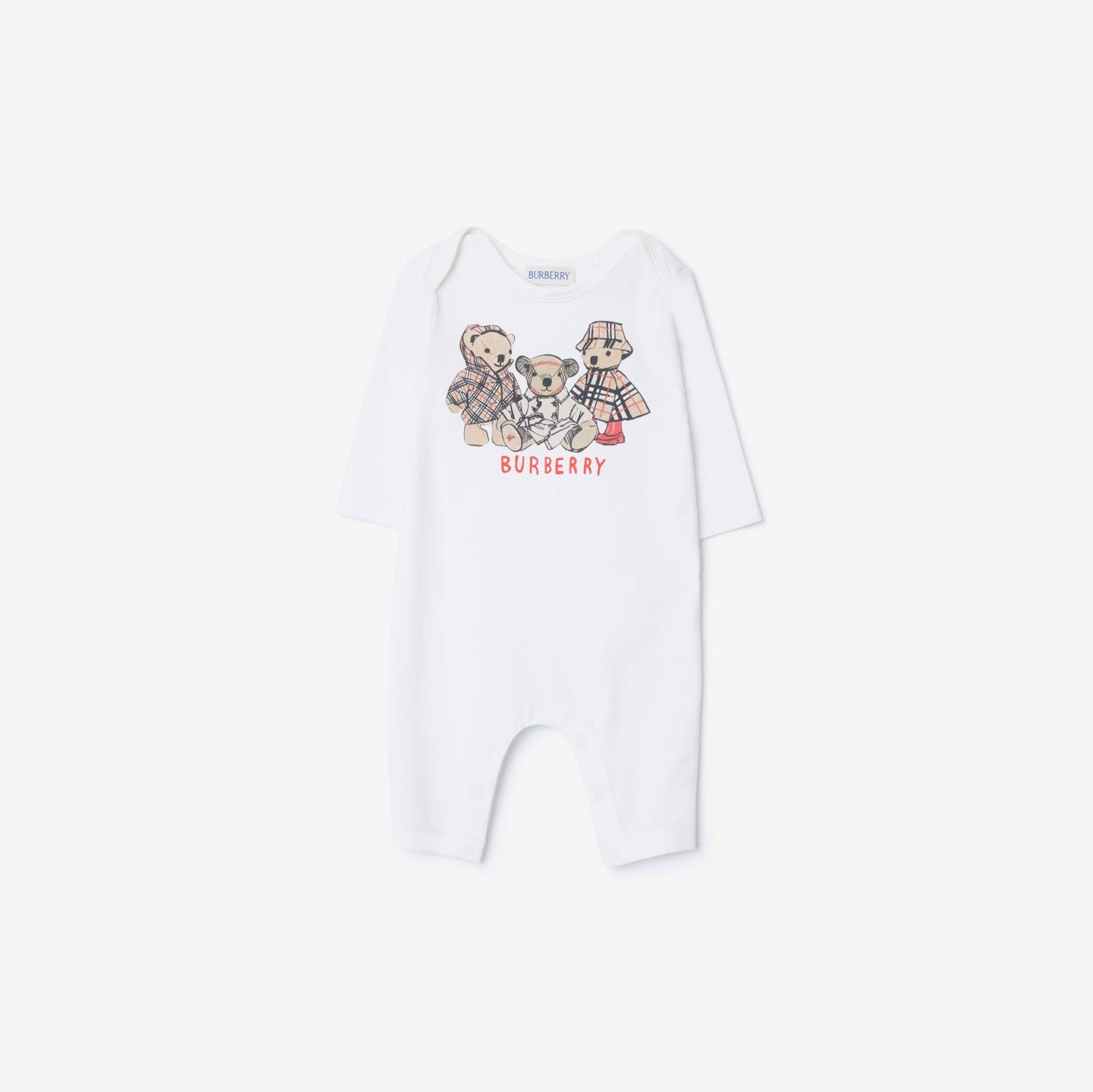 Thomas Bear and Friends Stretch Cotton Jumpsuit by BURBERRY