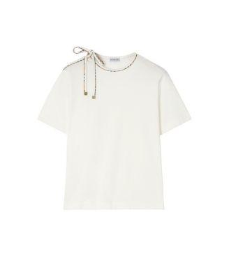 Tie-sleeve Cotton T-shirt by BURBERRY