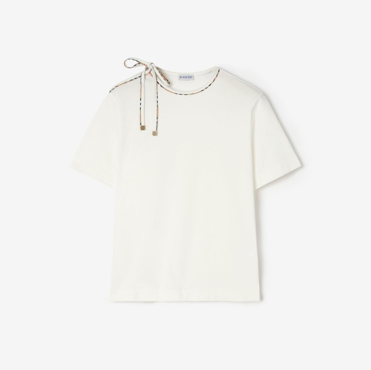 Tie-sleeve Cotton T-shirt by BURBERRY