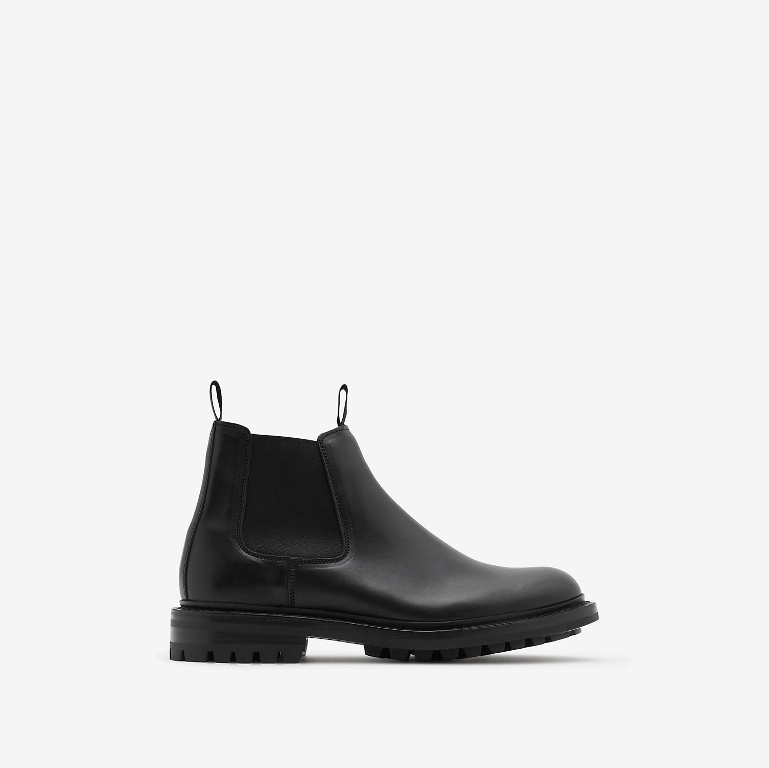 Tricker’s Leather Dee Low Chelsea Boots by BURBERRY