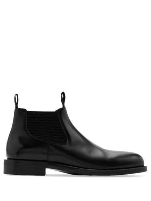 Tux Low leather Chelsea boots by BURBERRY