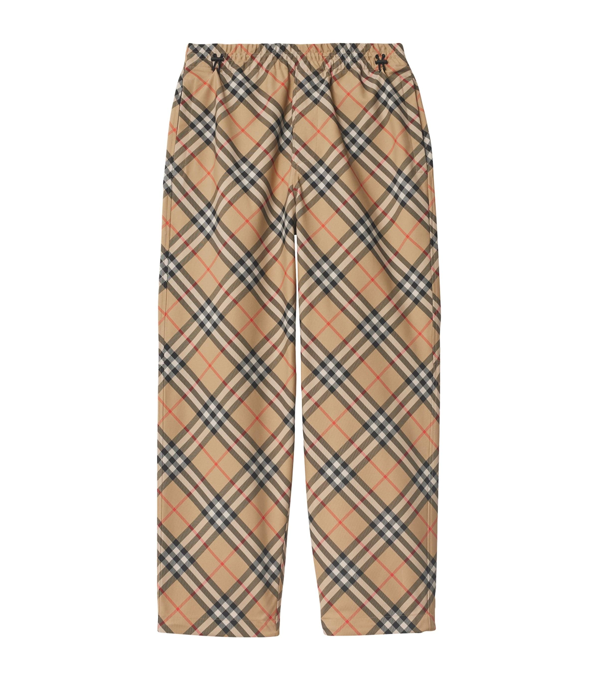 Twill Check Trousers by BURBERRY