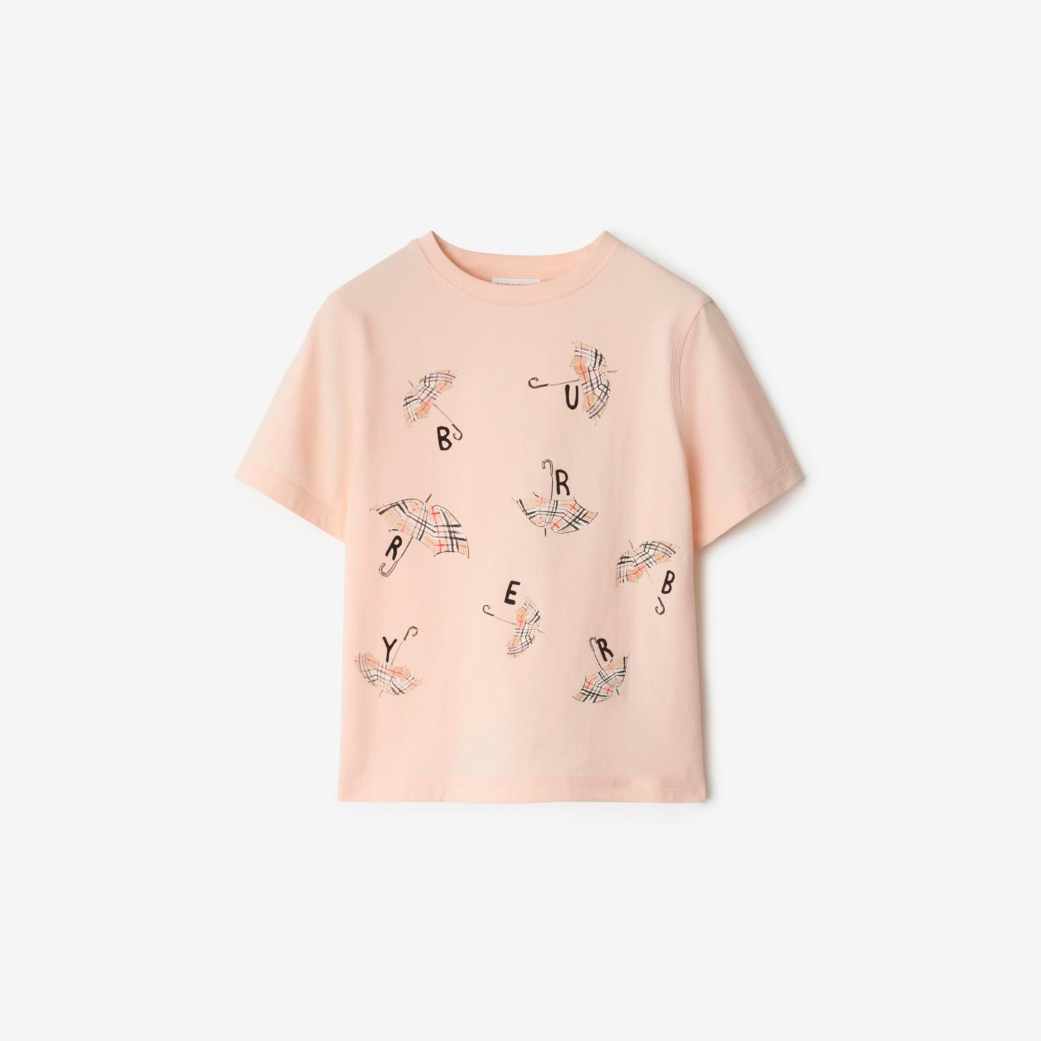 Umbrella Logo Cotton T-shirt by BURBERRY