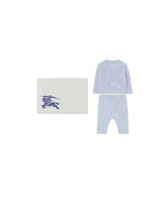 Unisex Check Cashmere Two-piece Set - Baby by BURBERRY