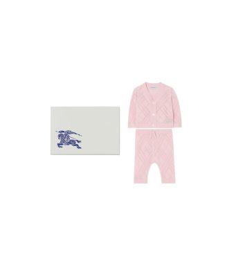 Unisex Check Cashmere Two-piece Set - Baby by BURBERRY