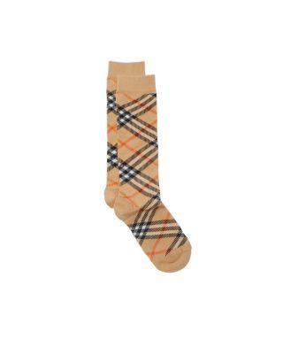 Unisex Check Cotton Blend Socks - Little Kid by BURBERRY