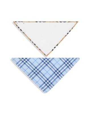 Unisex Check Cotton Two Piece Bib Set - Baby by BURBERRY