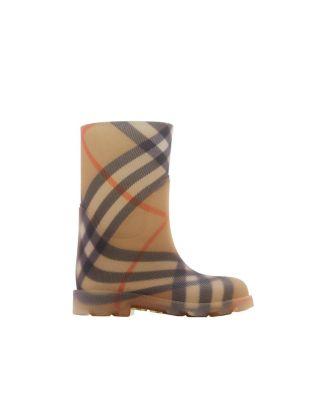 Unisex Check Rubber Marsh High Boots - Big Kid by BURBERRY
