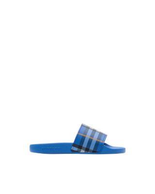 Unisex Check Slides - Toddler by BURBERRY