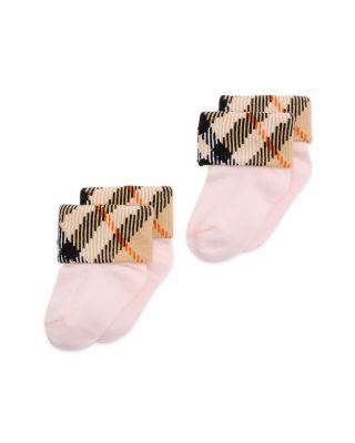 Unisex Check Turn Back Socks Set by BURBERRY