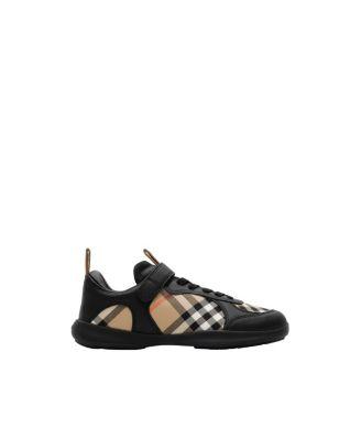 Unisex Check and Leather Matrix Sneakers - Little Kid by BURBERRY