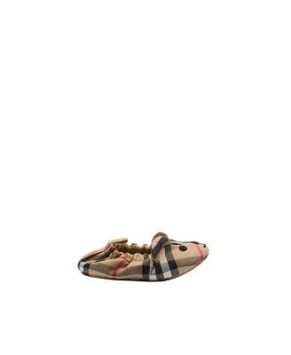 Unisex Thomas Bear Check Cotton Booties - Little Kid by BURBERRY