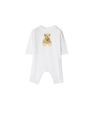 Unisex Thomas Bear Cotton Jumpsuit - Baby by BURBERRY