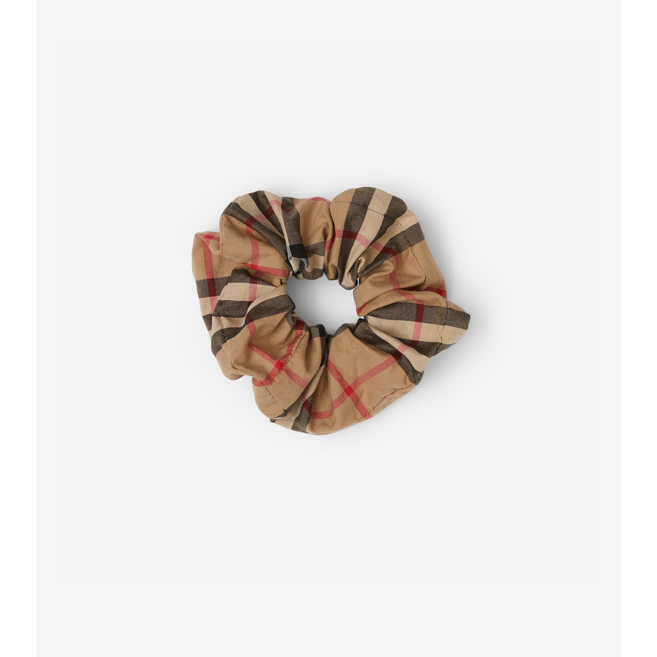 Vintage Check Cotton Scrunchie by BURBERRY
