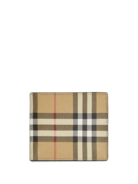 Vintage Check bi-fold coin wallet by BURBERRY