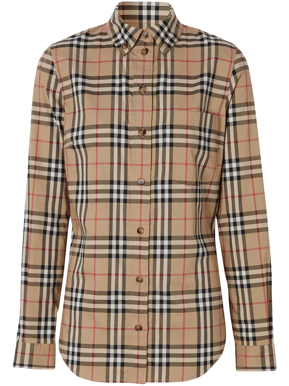 Vintage Check button-down shirt by BURBERRY