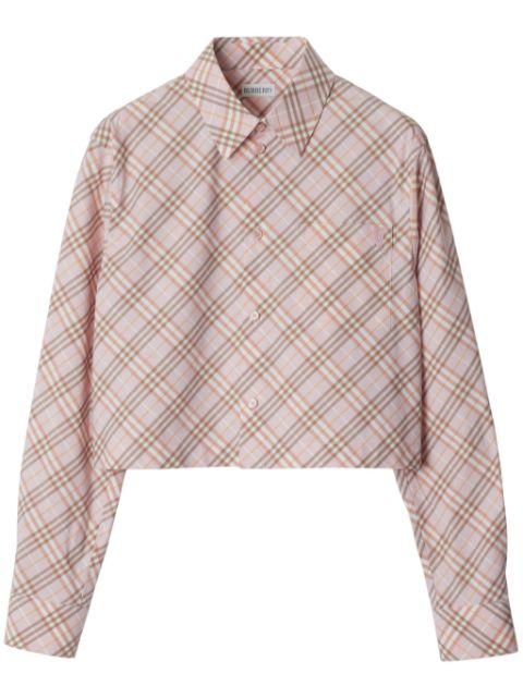 Vintage Check cropped shirt by BURBERRY