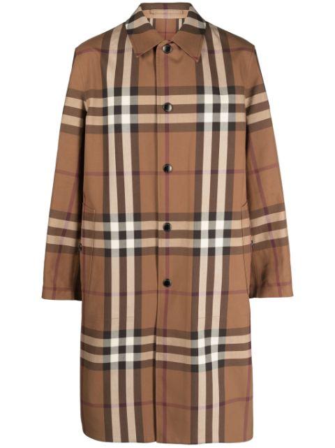 Vintage Check-pattern cotton coat by BURBERRY