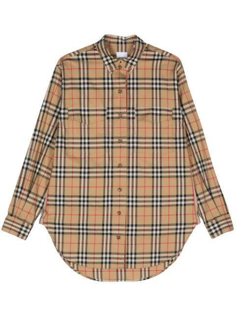 Vintage Check-pattern cotton shirt by BURBERRY