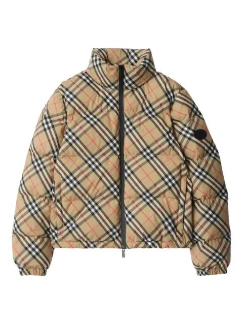 Vintage Check-pattern puffer jacket by BURBERRY