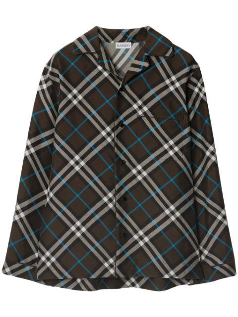 Vintage Check silk shirt by BURBERRY