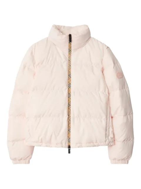Vintage Check-trimmed puffer jacket by BURBERRY