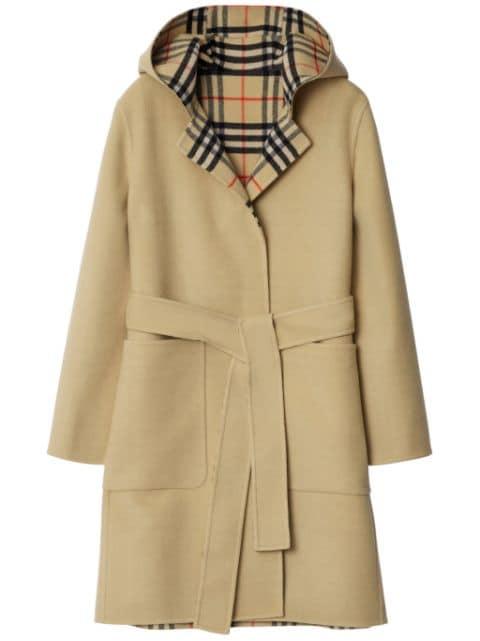 Vintage Check wool coat by BURBERRY