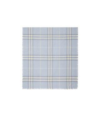Wide Check Wool Scarf by BURBERRY