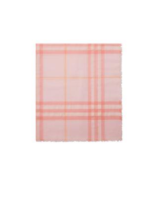 Wide Check Wool Scarf by BURBERRY