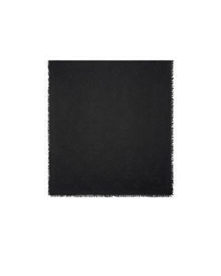 Wide Check Wool Silk Scarf by BURBERRY