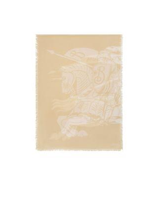 Wide EKD Wool Scarf by BURBERRY