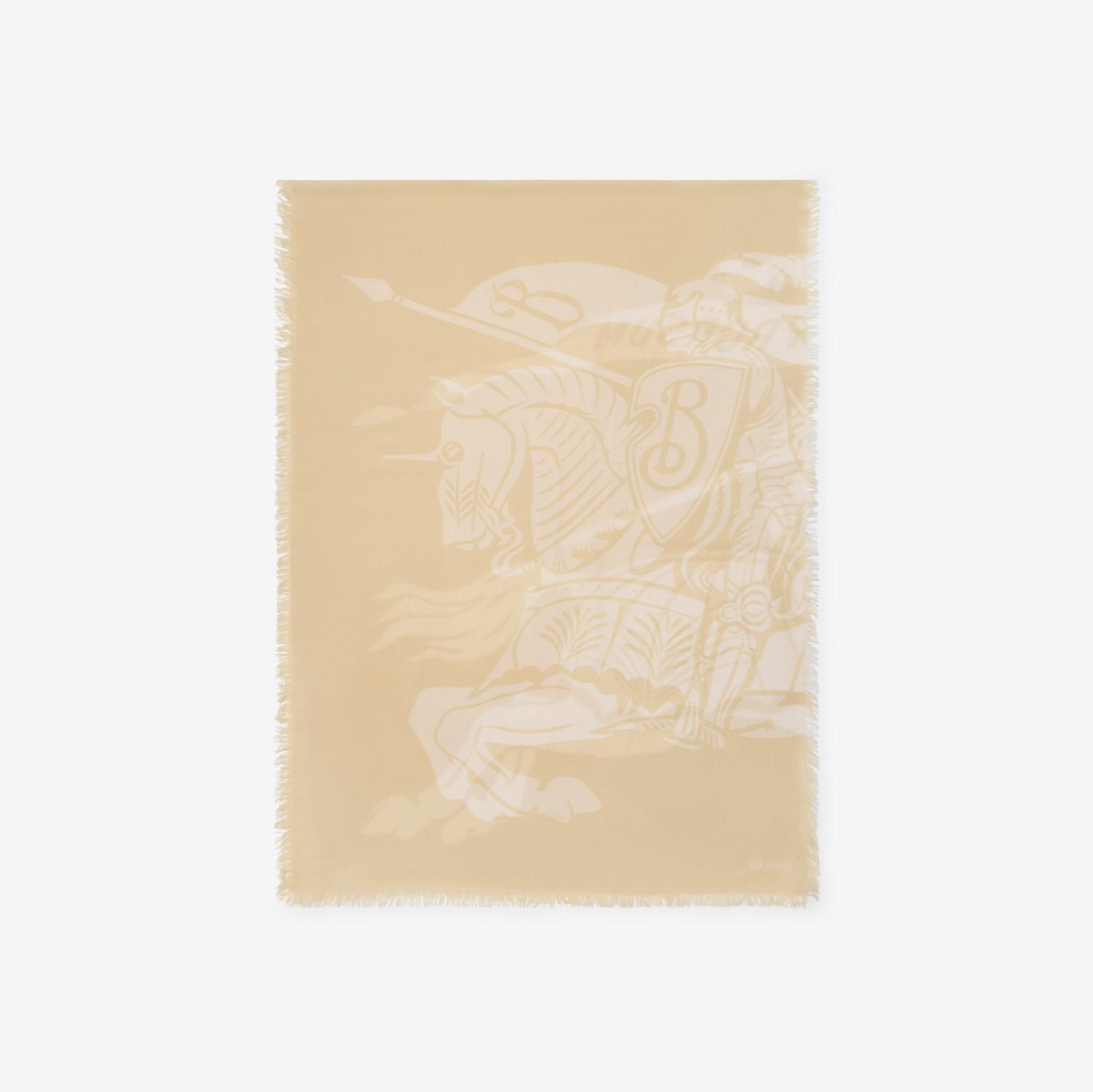 Wide Knight Wool Scarf by BURBERRY