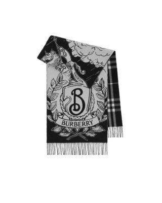 Wide Reversible Stormy Knight Scarf by BURBERRY