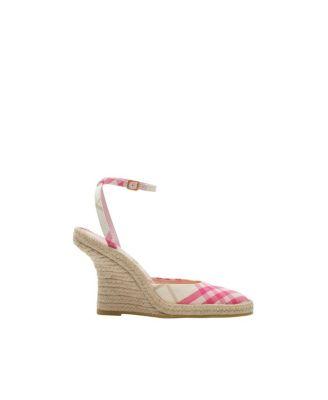 Women's Check Mews Espadrille Pumps by BURBERRY