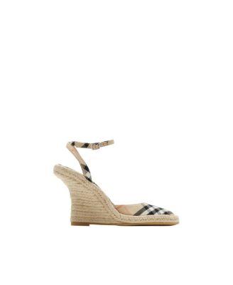 Women's Check Mews Espadrille Pumps by BURBERRY