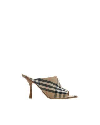 Women's Check Mews Mules by BURBERRY