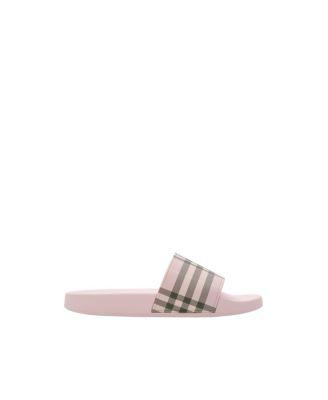 Women's Check Slides by BURBERRY