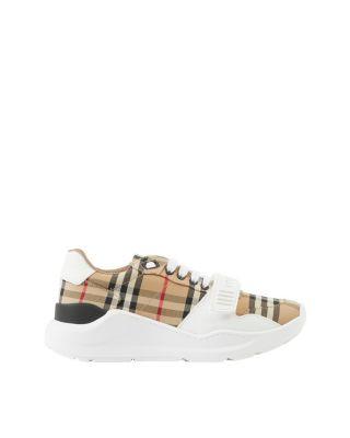 Women's Check Sneakers by BURBERRY