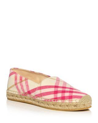 Women's Mews Check Espadrille Flats by BURBERRY