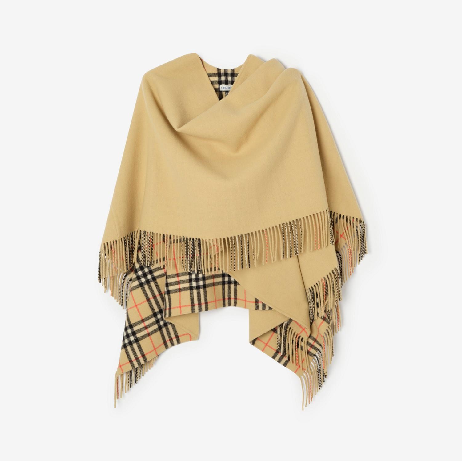Wool Blanket Cape by BURBERRY